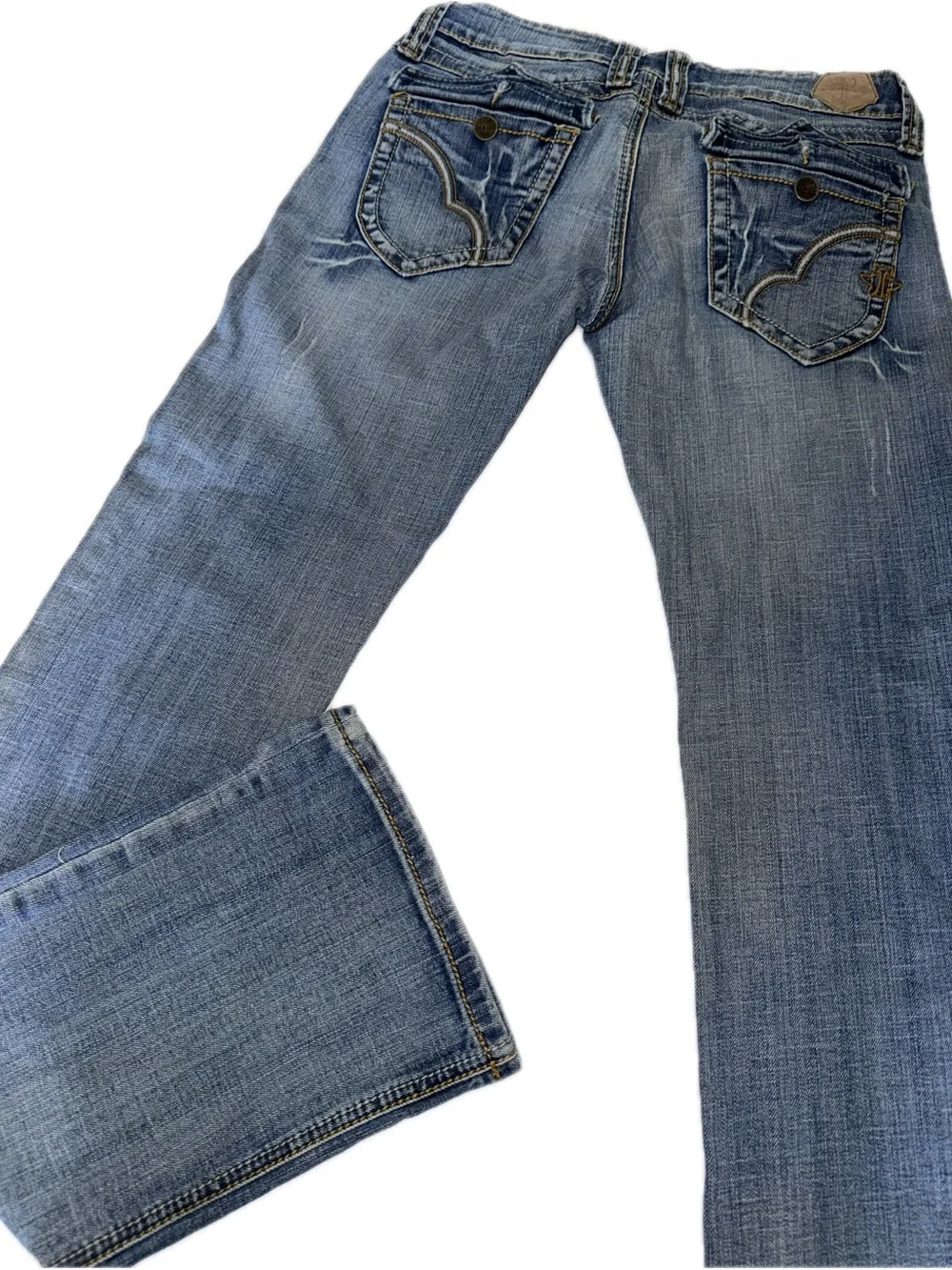 Tin Haul Women’s Boot Cut Washed‎ Blue Jeans size 29/XL